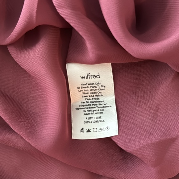 Burgundy Wilfred flowy off the shoulder slip dress - Picture 7 of 8